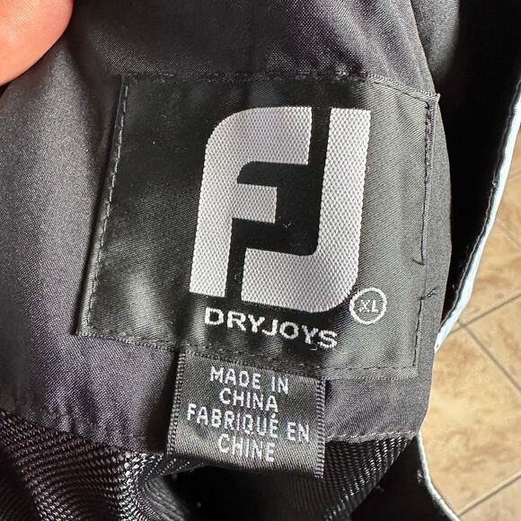 Footjoy DryJoys Long Sleeve‎ Full Zip Jacket Golf Size XLarge Blue Black - Picture 7 of 8